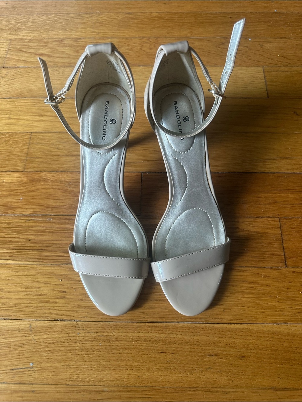 Bandolino Women's Ankle Strap Heels in Light Beige